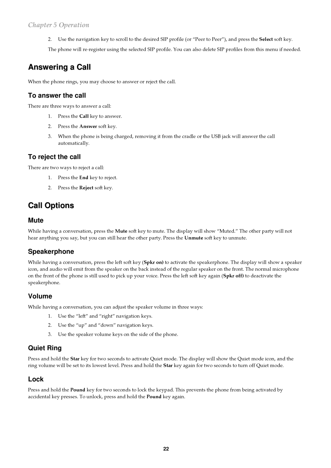 ATI Technologies QA-342, QA-341 user manual Answering a Call, Call Options 