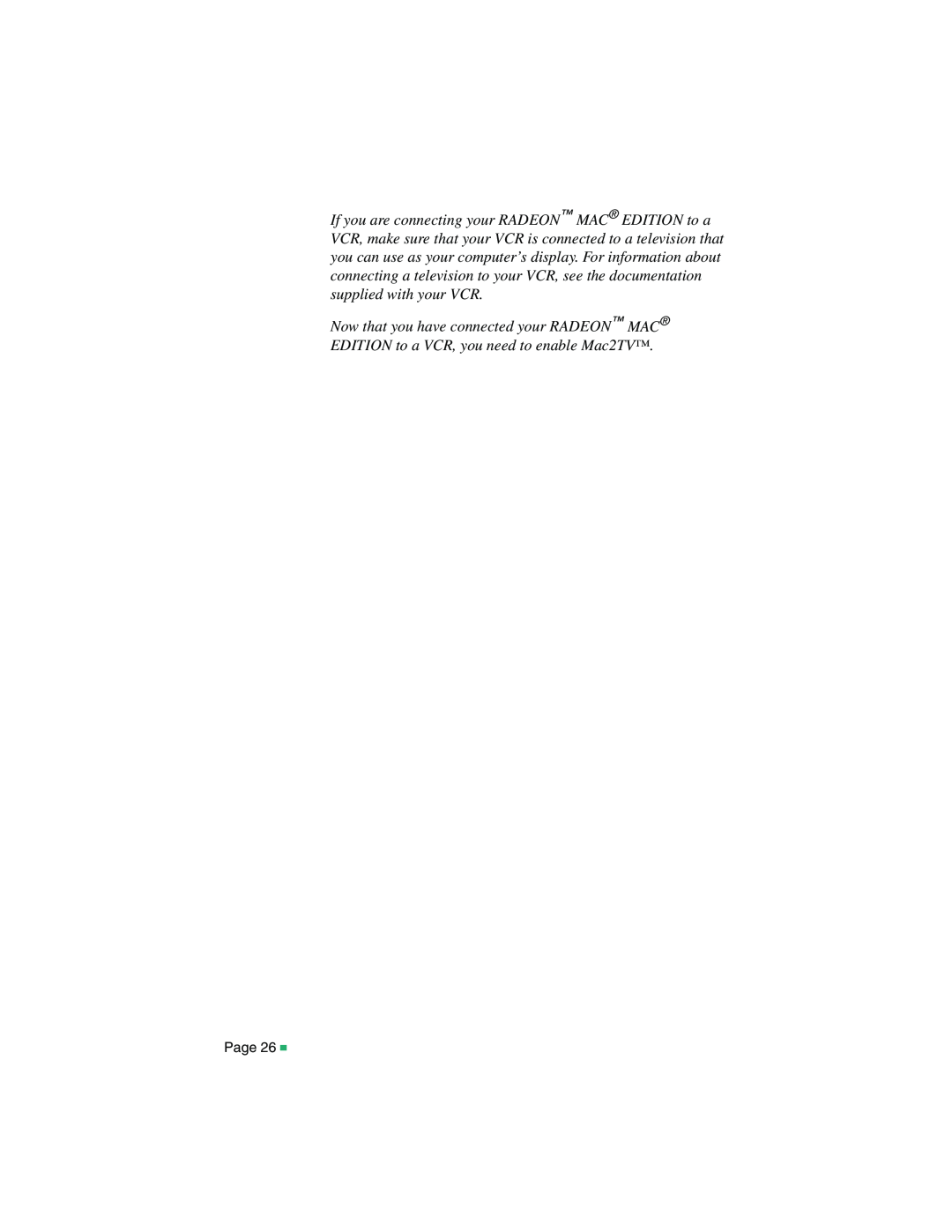 ATI Technologies 107-40214-20, RADEON MAC EDITION manual 