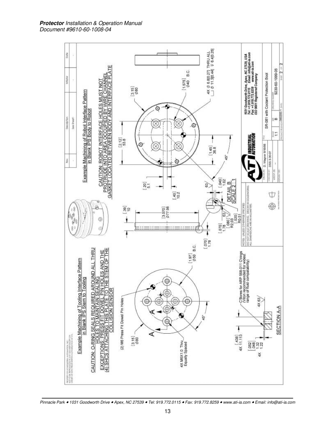 ATI Technologies SR-131, SR-61, SR-176, SR-81, SR-221, SR-101 installation instructions Document #9610-60-1008-04 