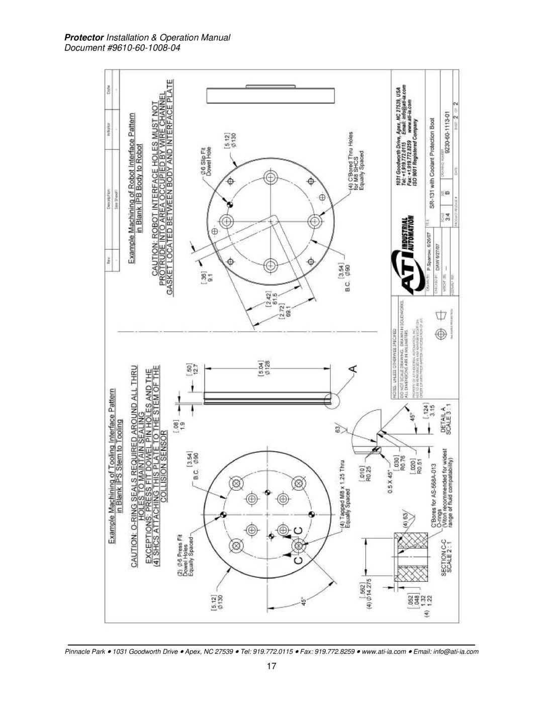 ATI Technologies SR-101, SR-61, SR-131, SR-176, SR-81, SR-221 installation instructions Document #9610-60-1008-04 