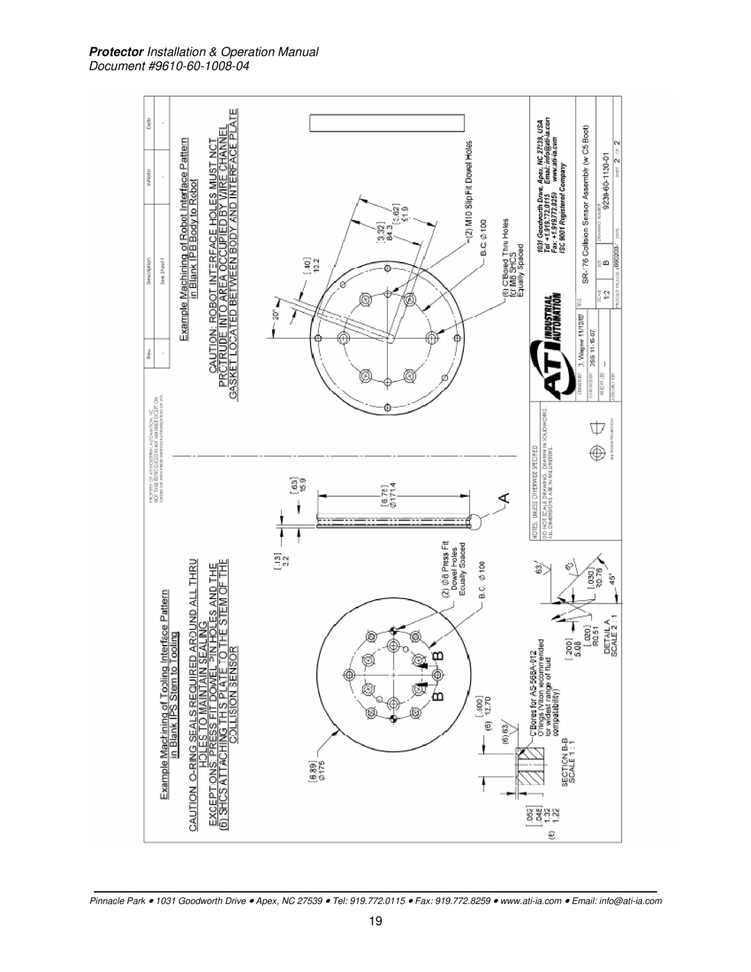 ATI Technologies SR-131, SR-61, SR-176, SR-81, SR-221, SR-101 installation instructions Document #9610-60-1008-04 