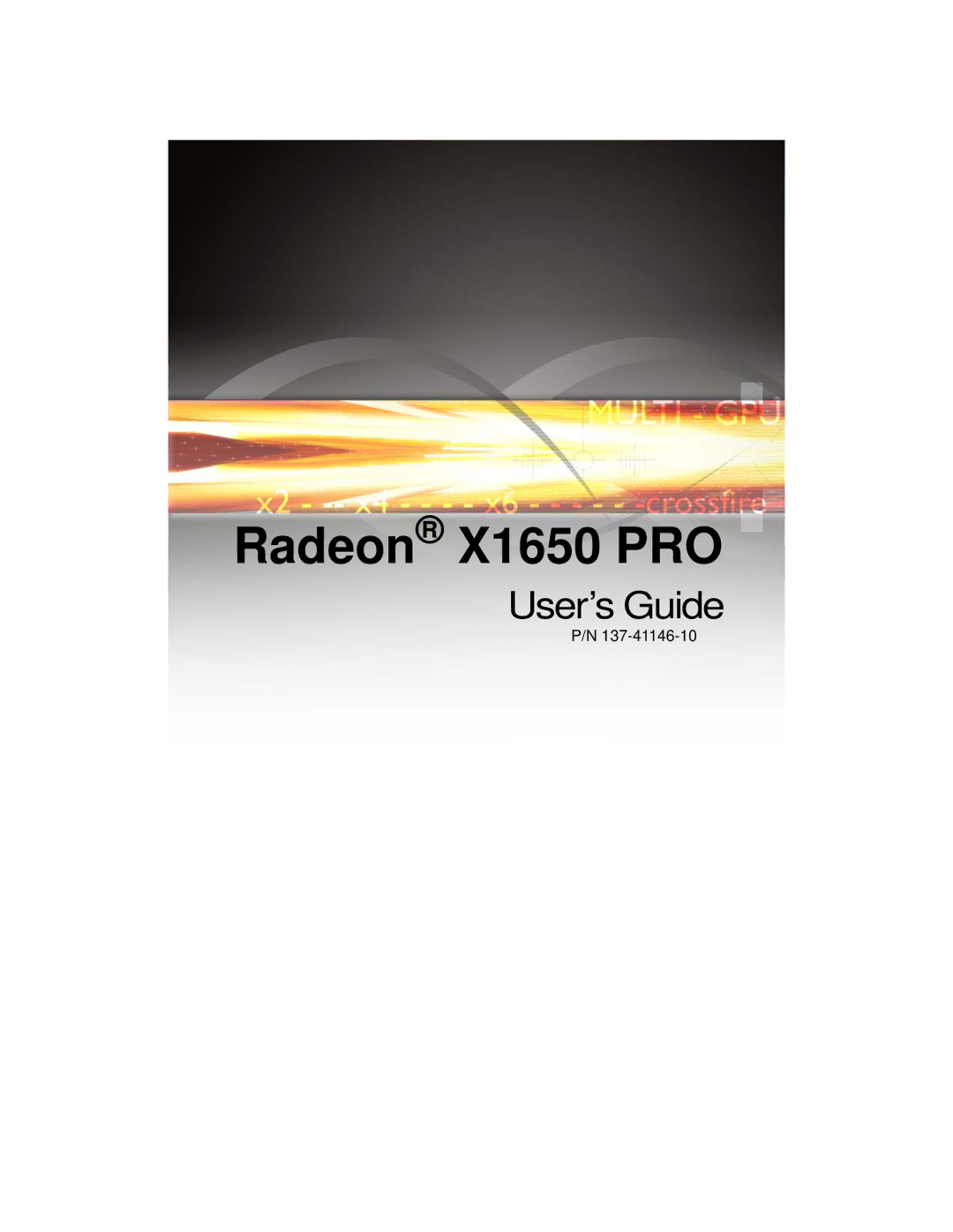 ATI Technologies manual Radeon X1650 PRO 