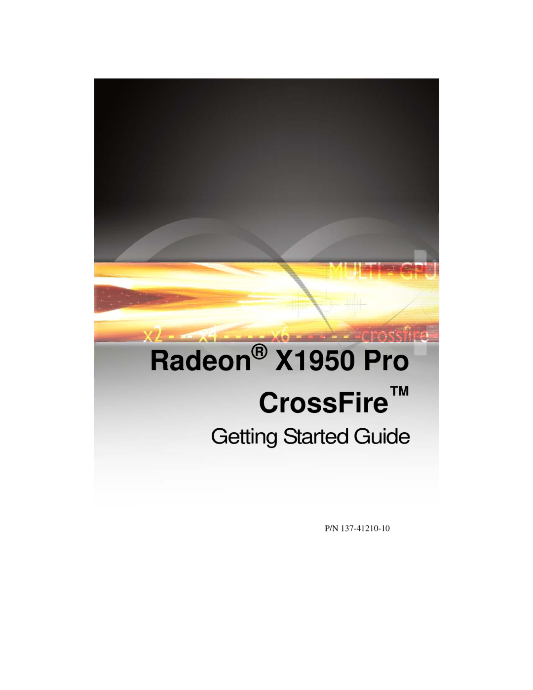 ATI Technologies X1950 PRO manual Radeon X1950 Pro CrossFire 