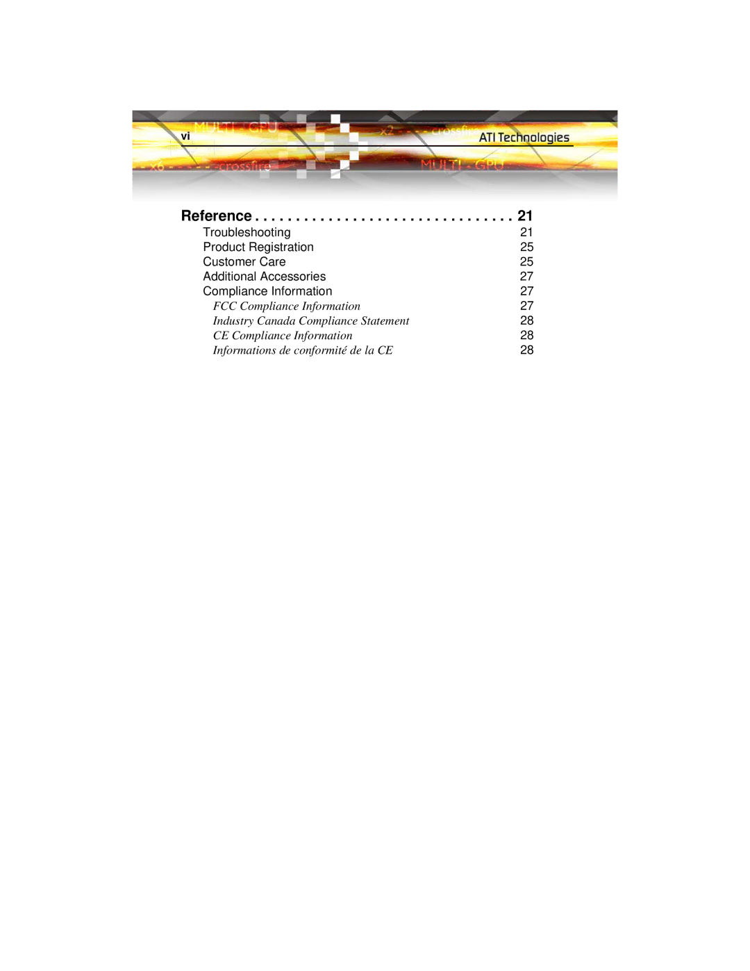 ATI Technologies X1950 PRO manual Reference 