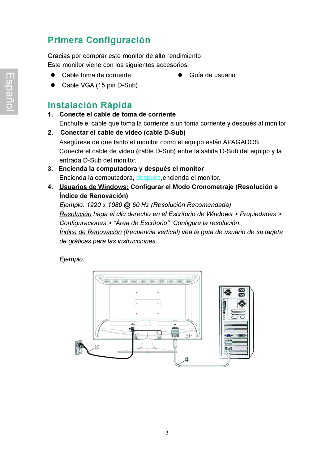 Ativa AT22OH user manual Primera Configuración, Instalación Rápida,  Cable toma de corriente  Guía de usuario 