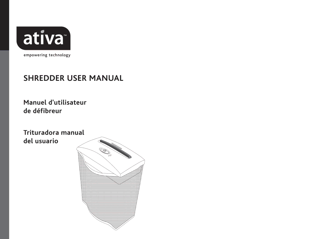 Ativa CS2171, CS 2165 manual 