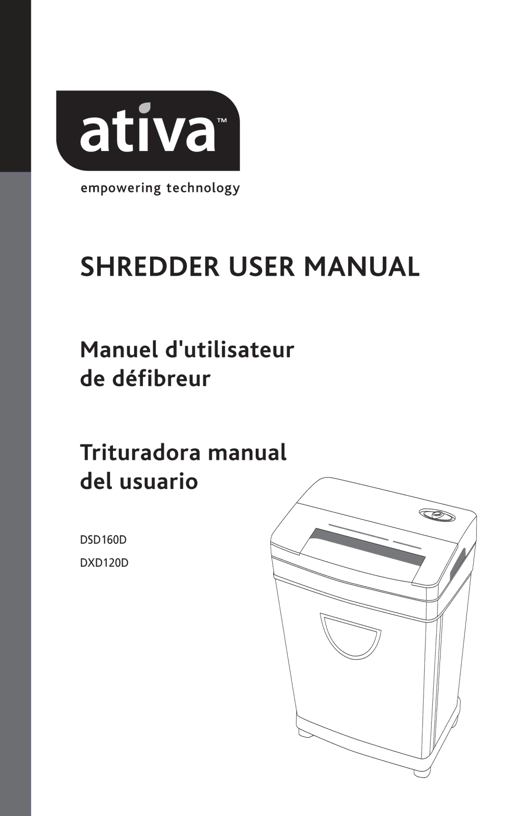 Ativa manual DSD160D DXD120D 