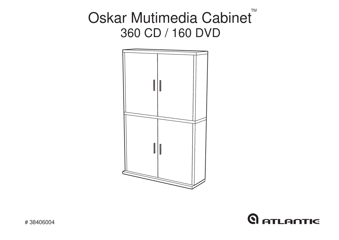 Atlantic 360 CD, 38406004, 160 DVD manual Oskar Mutimedia CabinetTM 