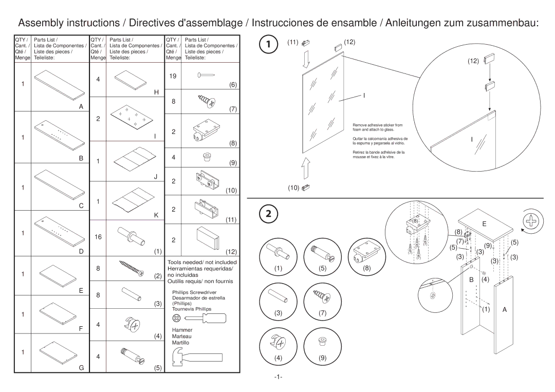 Atlantic 406 CD manual Herramientas requeridas 