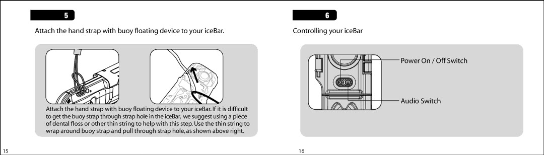 Atlantic iceBar instruction manual Power On / Off Switch Audio Switch 