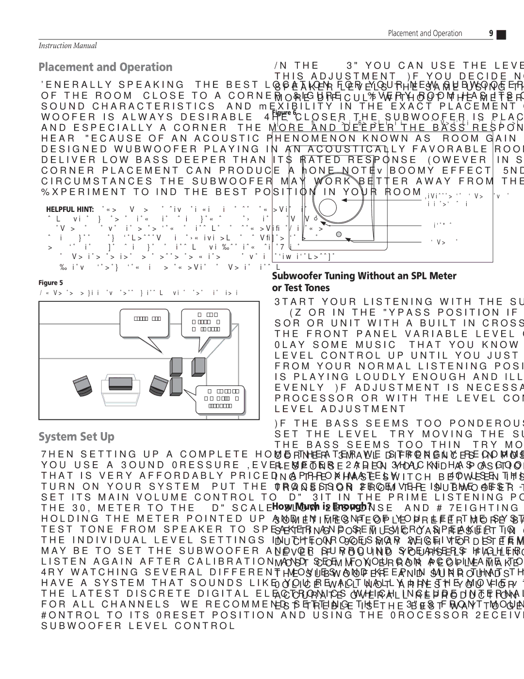 Atlantic Technology 102 SB, 422 SB, 212 SB instruction manual Placement and Operation, System Set Up 