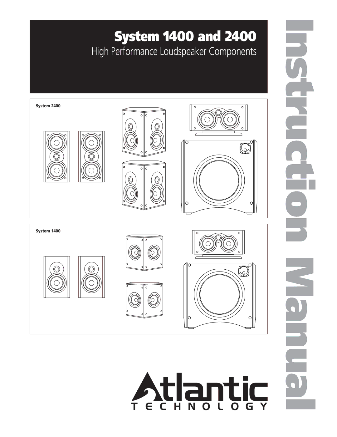 Atlantic Technology 2400 instruction manual System 1400 