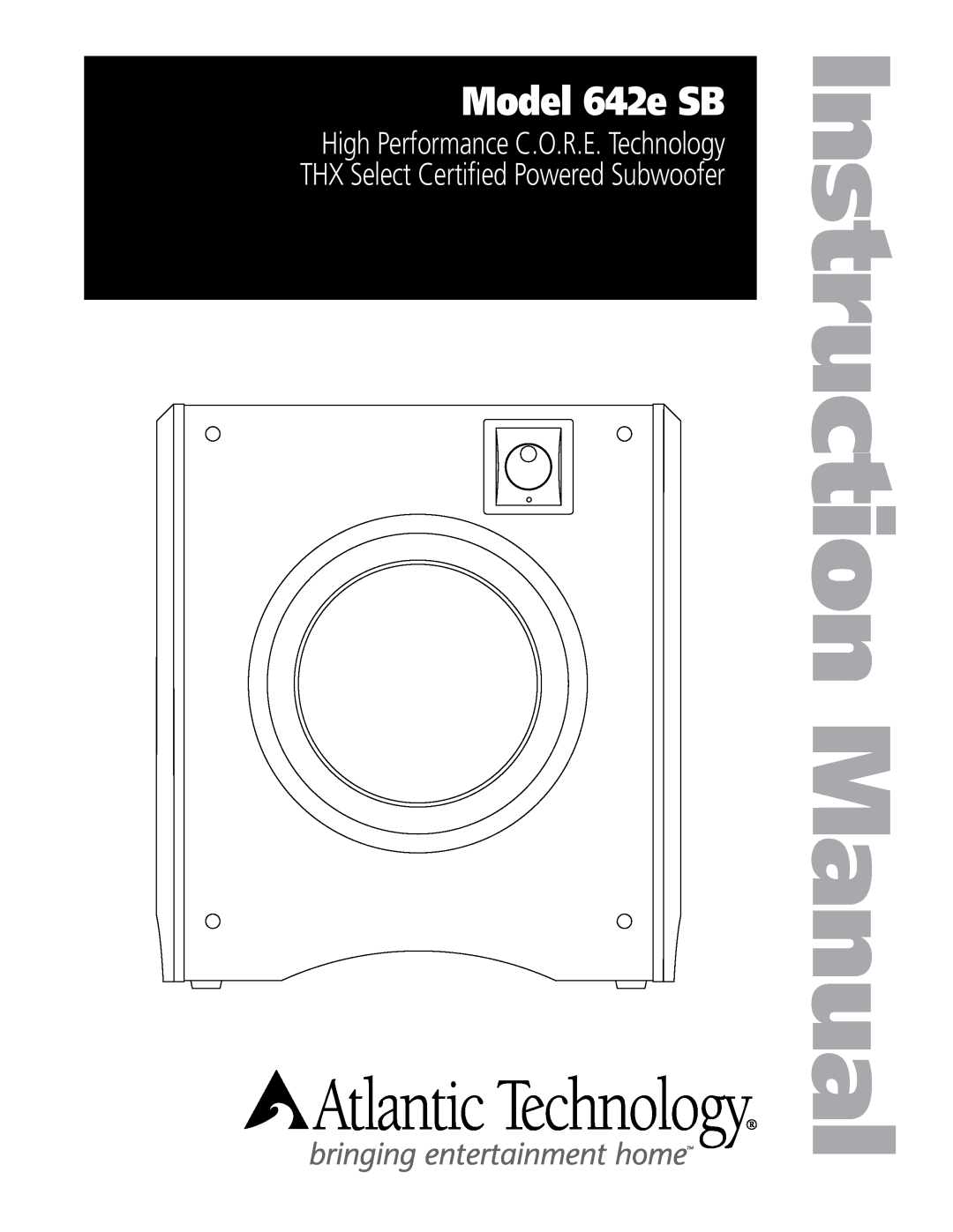 Atlantic Technology instruction manual Model 642e SB 