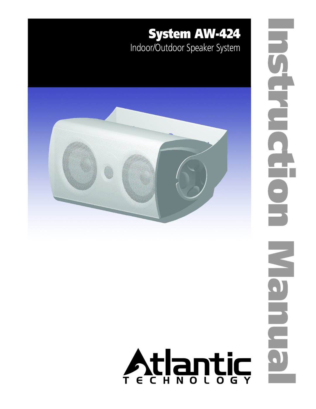 Atlantic Technology instruction manual System AW-424 