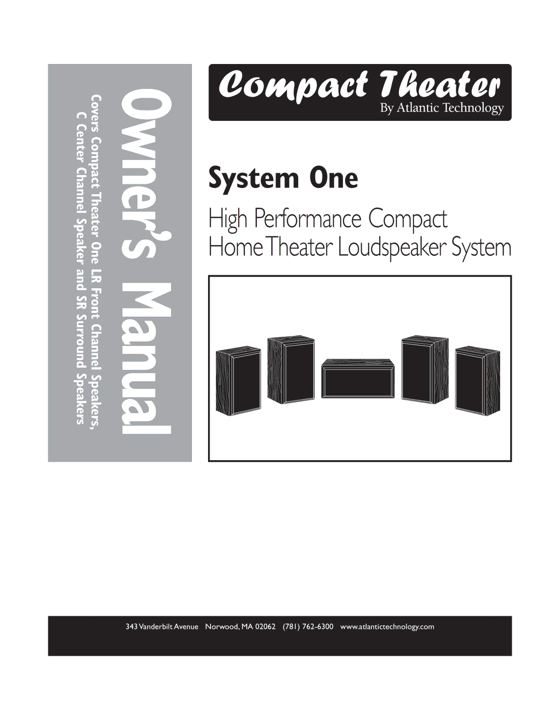 Atlantic Technology High Performance Compact owner manual System One 