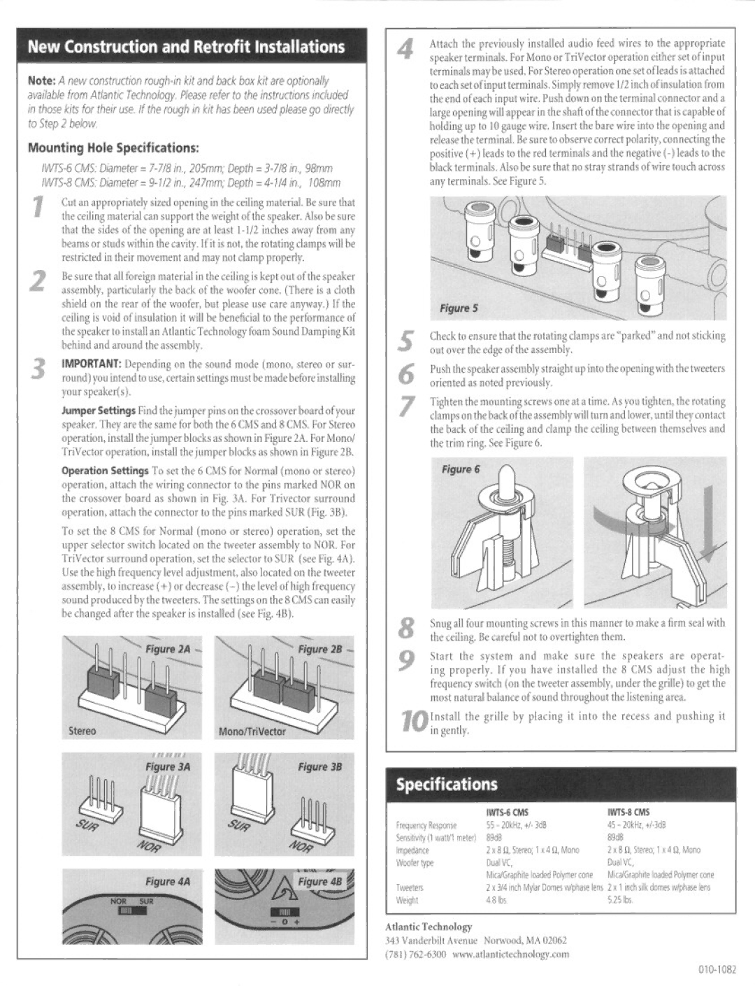 Atlantic Technology IWTS-8 CMS, IWTS-6 CMS manual 