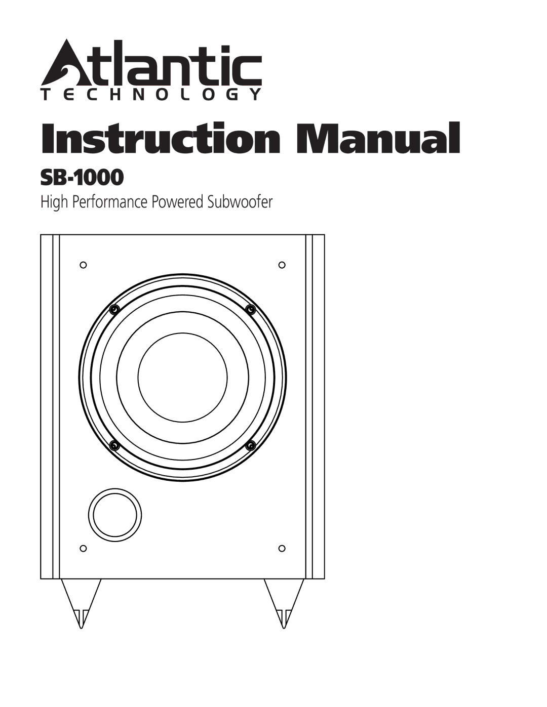 Atlantic Technology SB-1000 instruction manual 