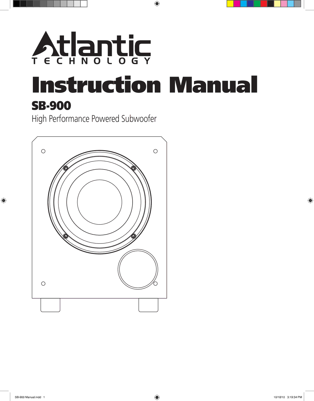 Atlantic Technology SB-900 instruction manual 