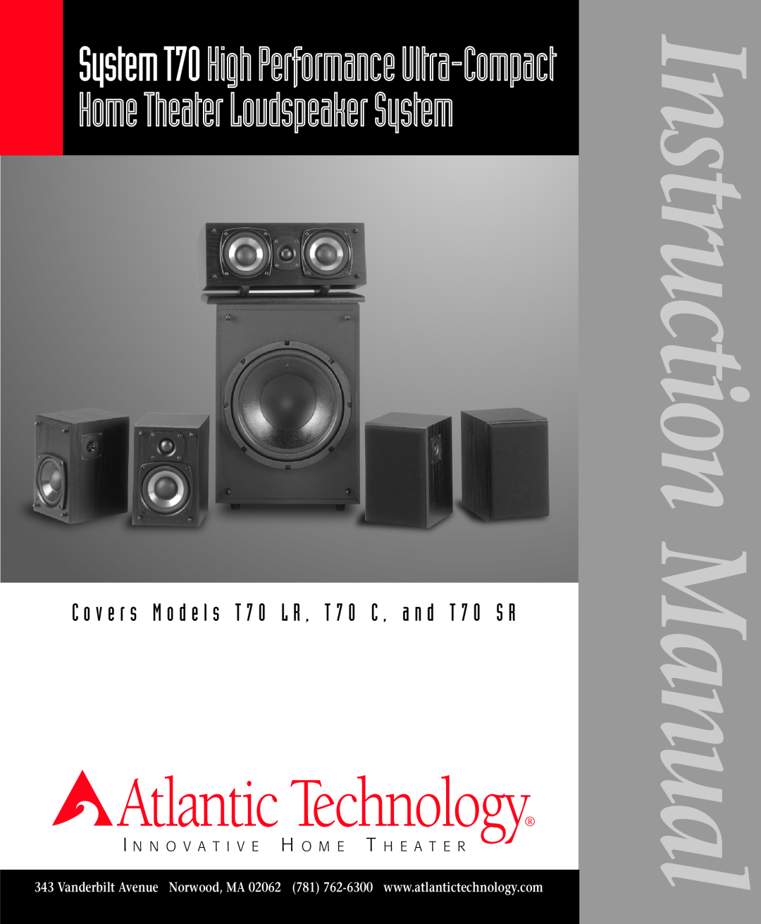 Atlantic Technology T70 instruction manual Atlantic Technology 