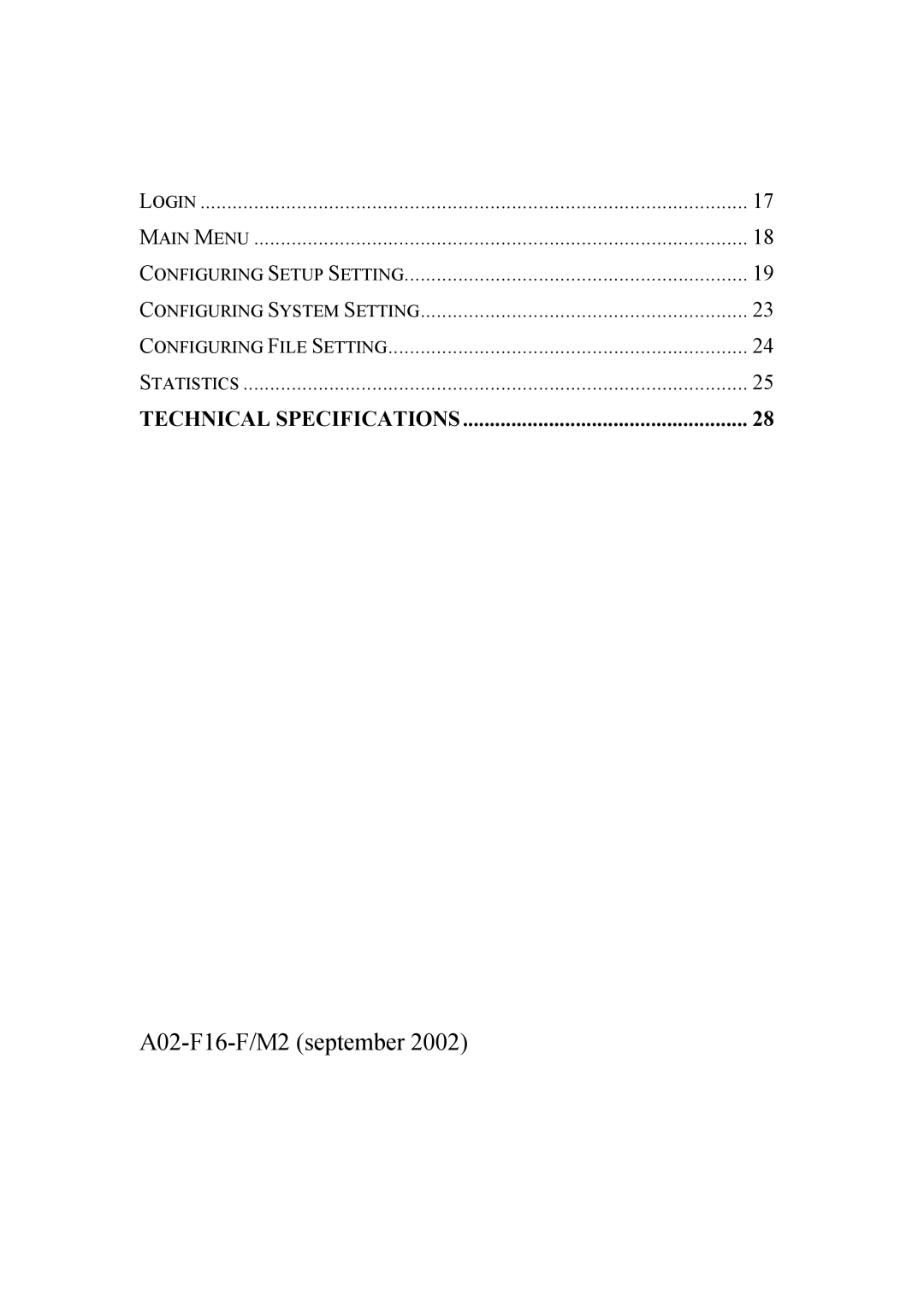 Atlantis Land 10/100Mbps manual A02-F16-F/M2 september 