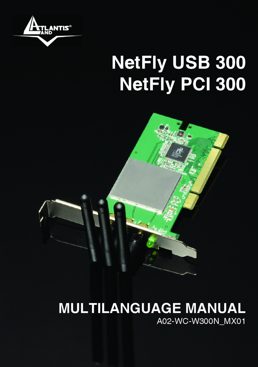 Atlantis Land 300 manual NetFly USB NetFly PCI 