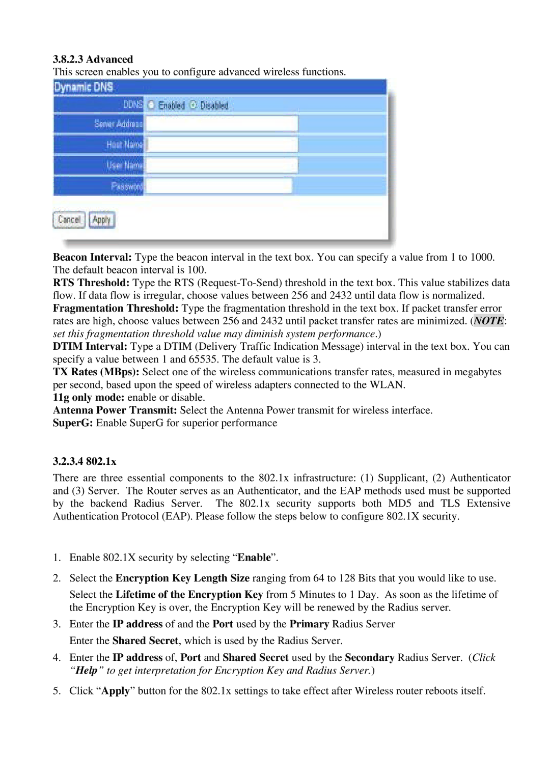 Atlantis Land 899 A02-WR-54G ME01 user manual Advanced, 3.4 