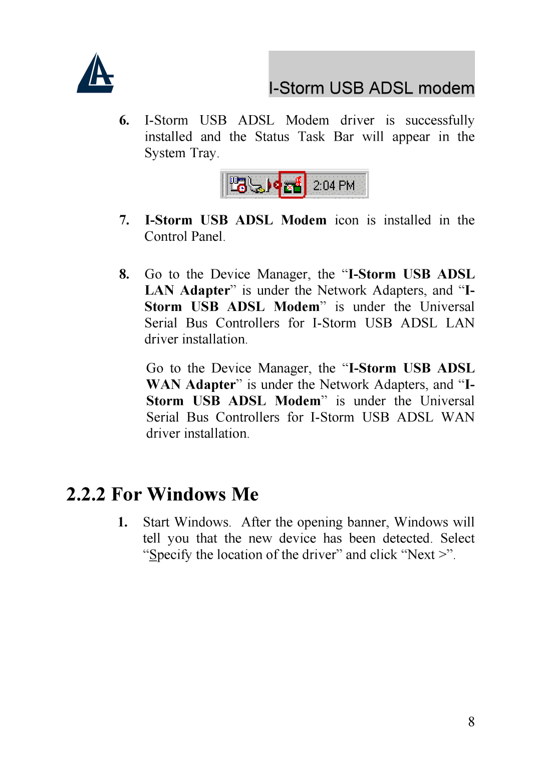 Atlantis Land A01-AU1 manual For Windows Me 