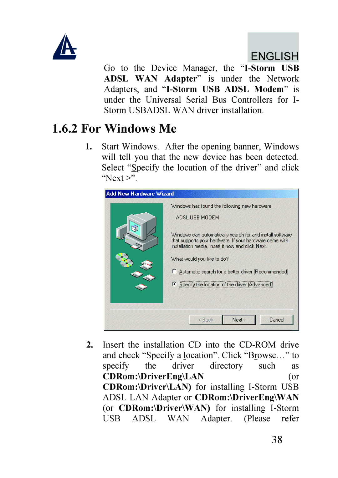 Atlantis Land A01-AU2 manual For Windows Me 