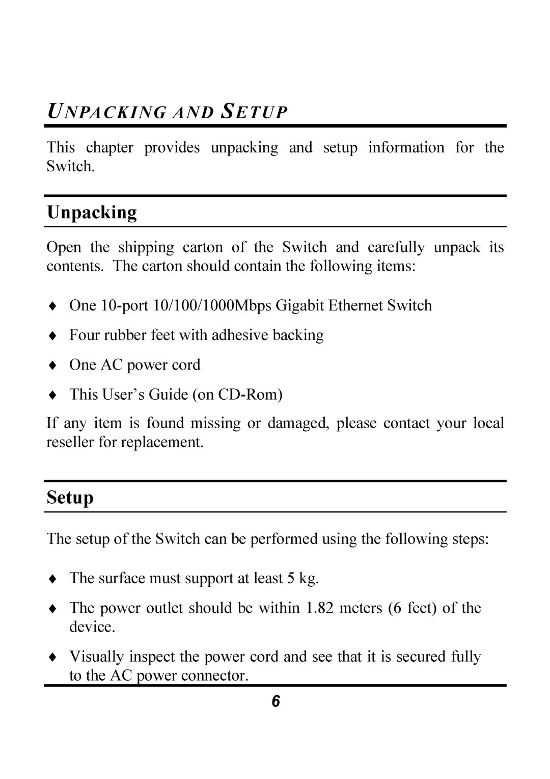 Atlantis Land A02-F8-2C/M2 manual Unpacking and Setup 