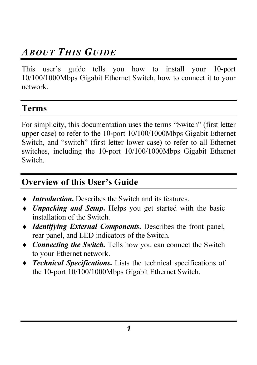 Atlantis Land A02-F8-2C/M2 manual Terms, Overview of this User’s Guide, About this Guide 