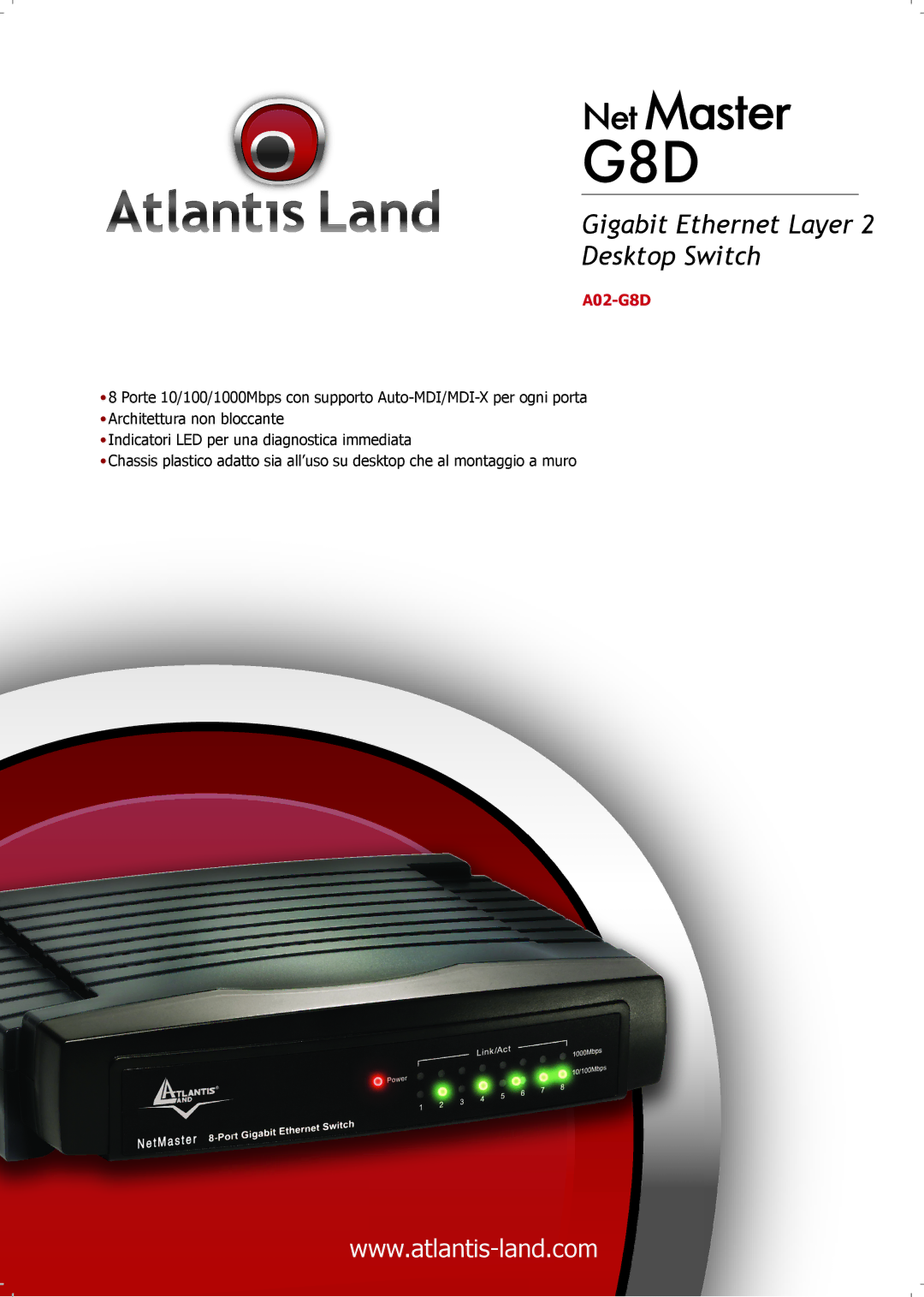 Atlantis Land A02-G8D manual 