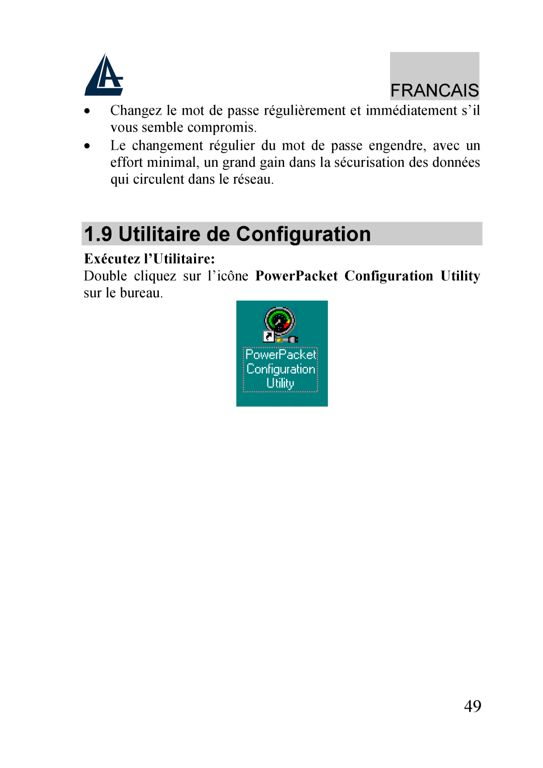 Atlantis Land A02-PL100 manual Utilitaire de Configuration 