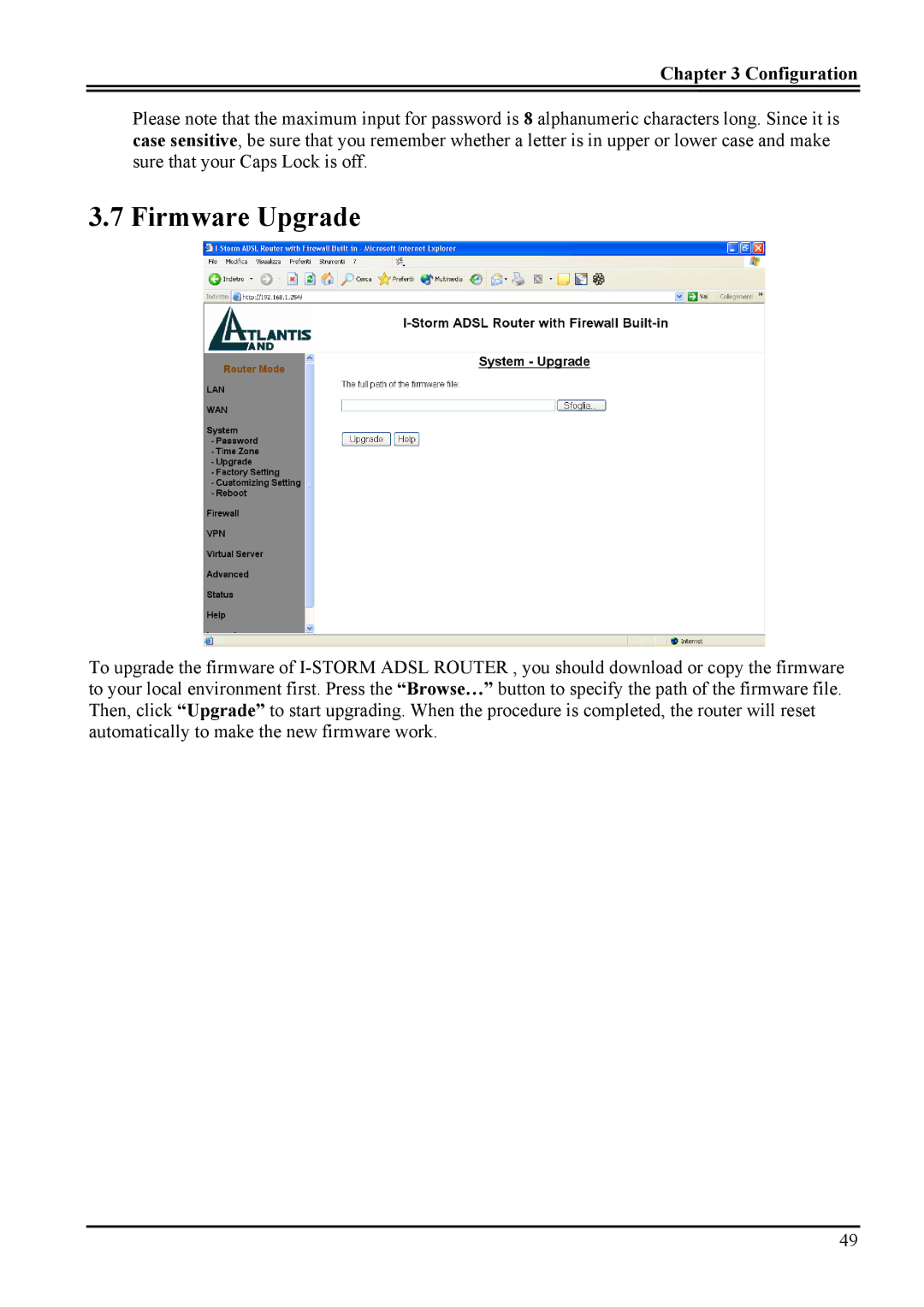 Atlantis Land A02-RA ME01 manual Firmware Upgrade 