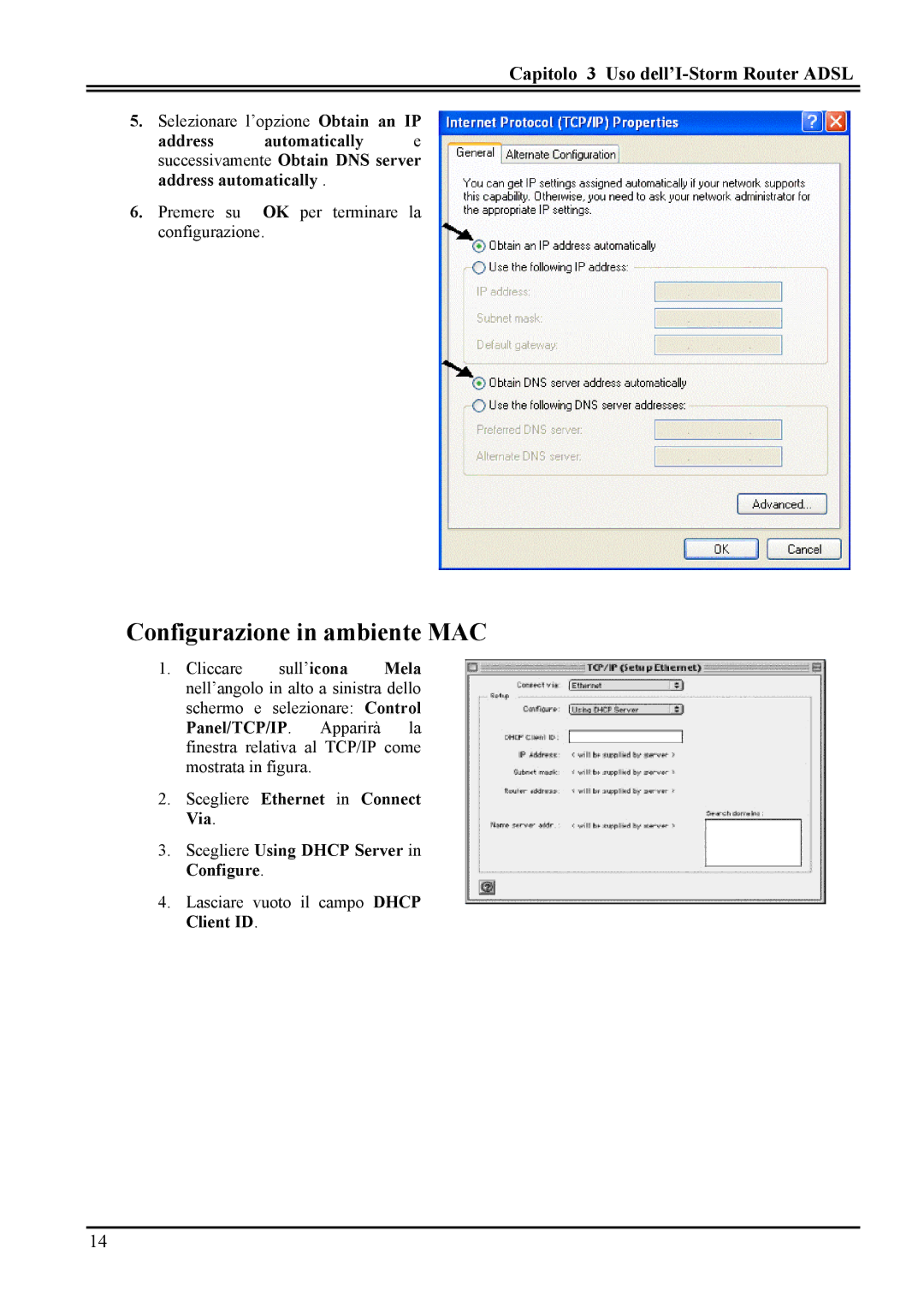 Atlantis Land A02-RA MI01 manual Configurazione in ambiente MAC 