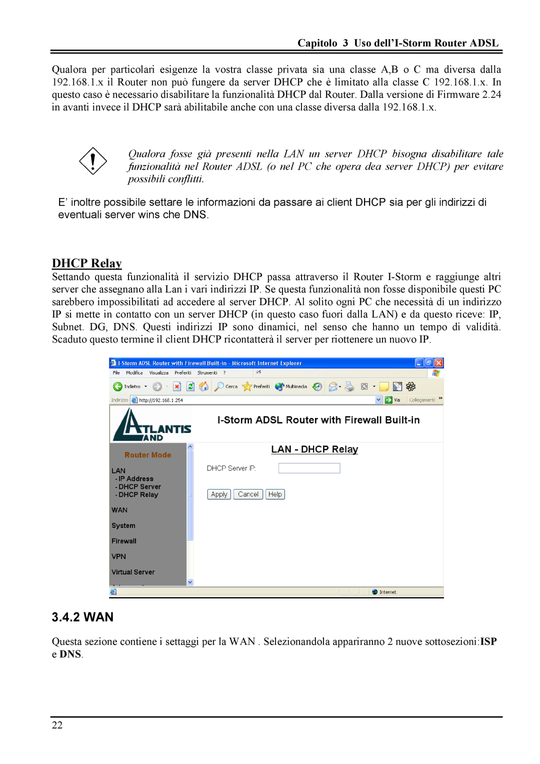 Atlantis Land A02-RA MI01 manual Dhcp Relay, Dns 