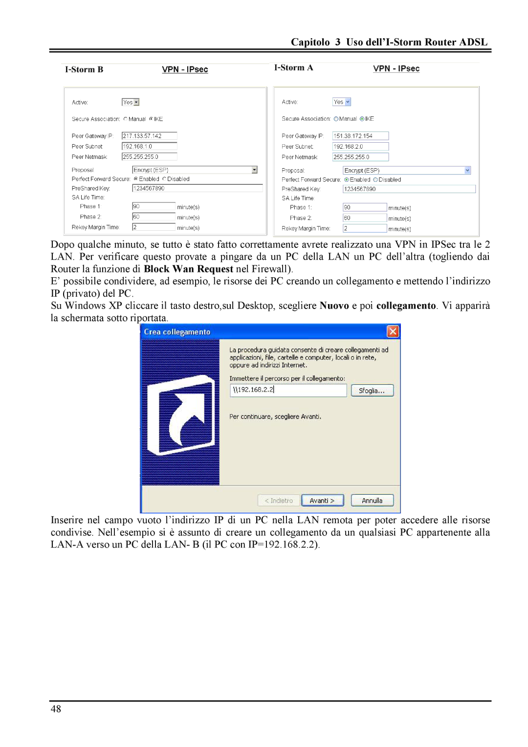 Atlantis Land A02-RA MI01 manual Capitolo 3 Uso dell’I-Storm Router Adsl 