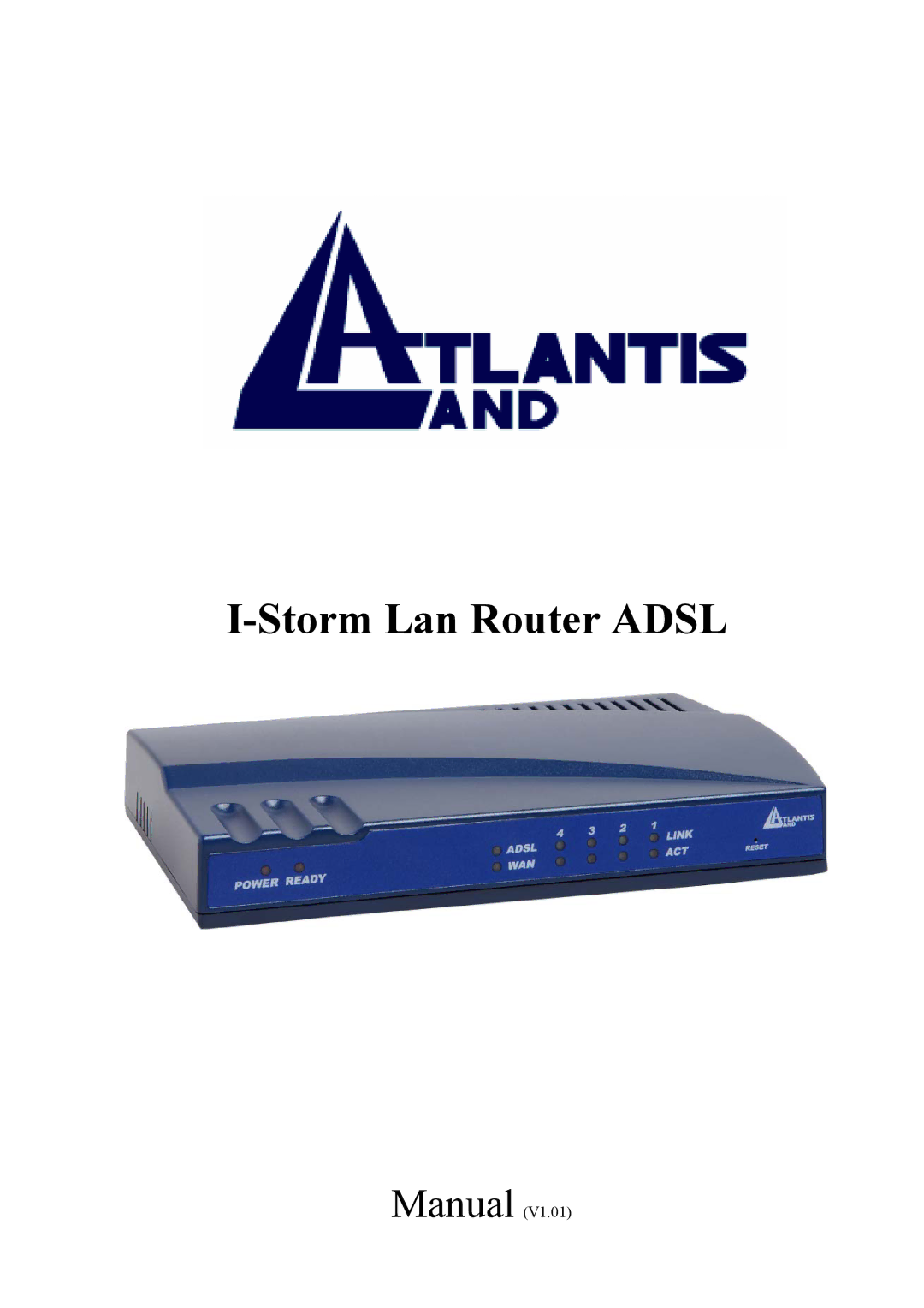 Atlantis Land A02-RA2 ME01 manual Storm Lan Router Adsl 