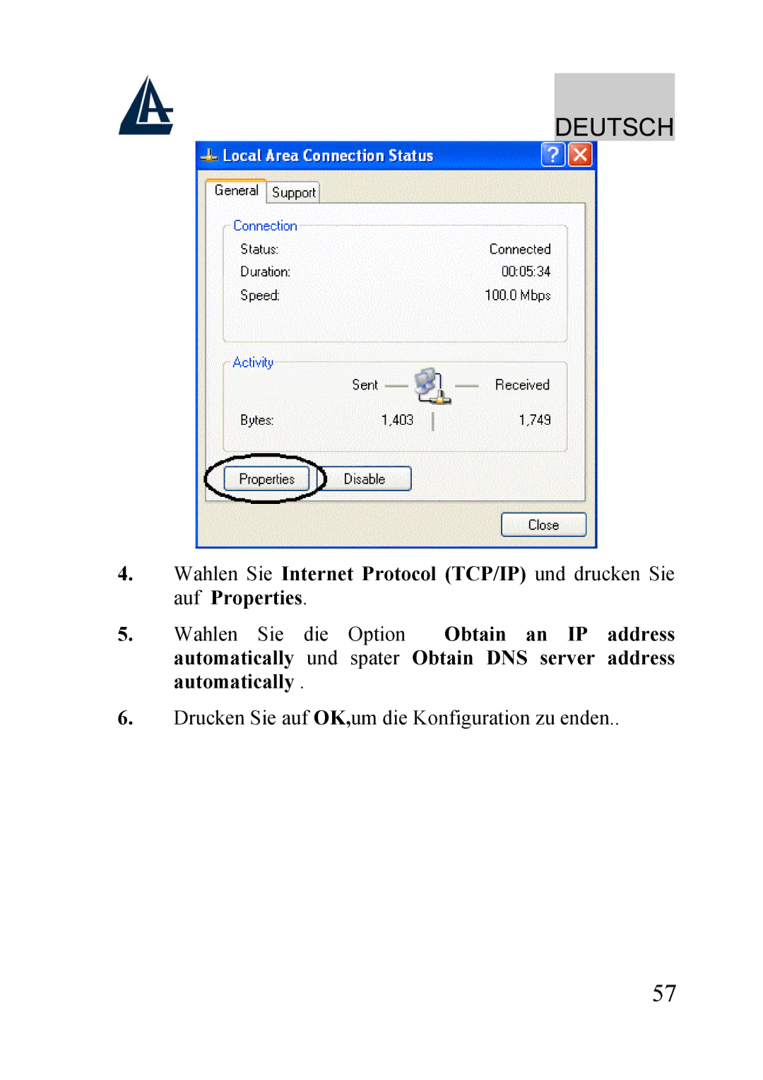 Atlantis Land A02-RA210-W54, A02-RA240-W54 quick start Deutsch 