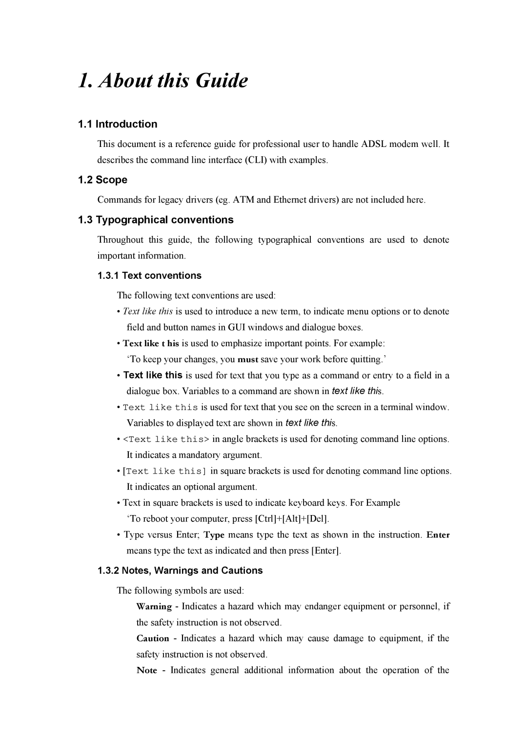 Atlantis Land A02-RA(Atmos)_ME01 manual Introduction, Scope, Typographical conventions, Text conventions 