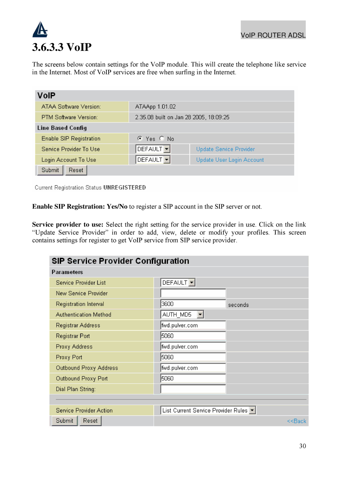 Atlantis Land A02-RAV211 manual VoIP 