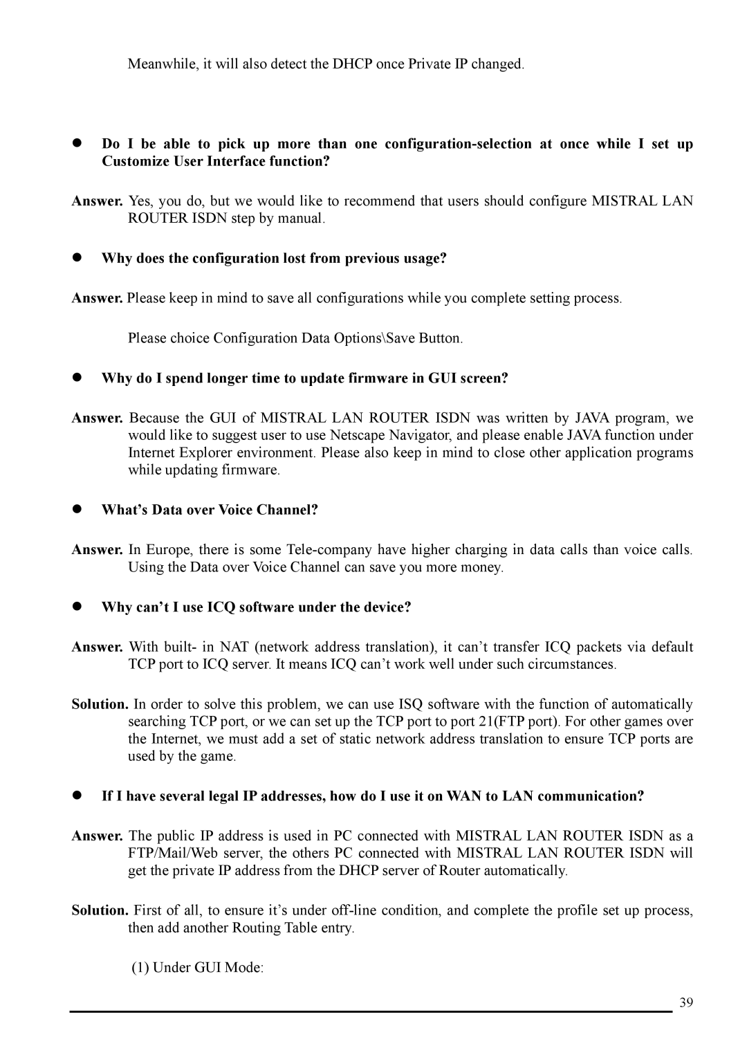 Atlantis Land A02-RI_M02 manual Why does the configuration lost from previous usage?, What’s Data over Voice Channel? 