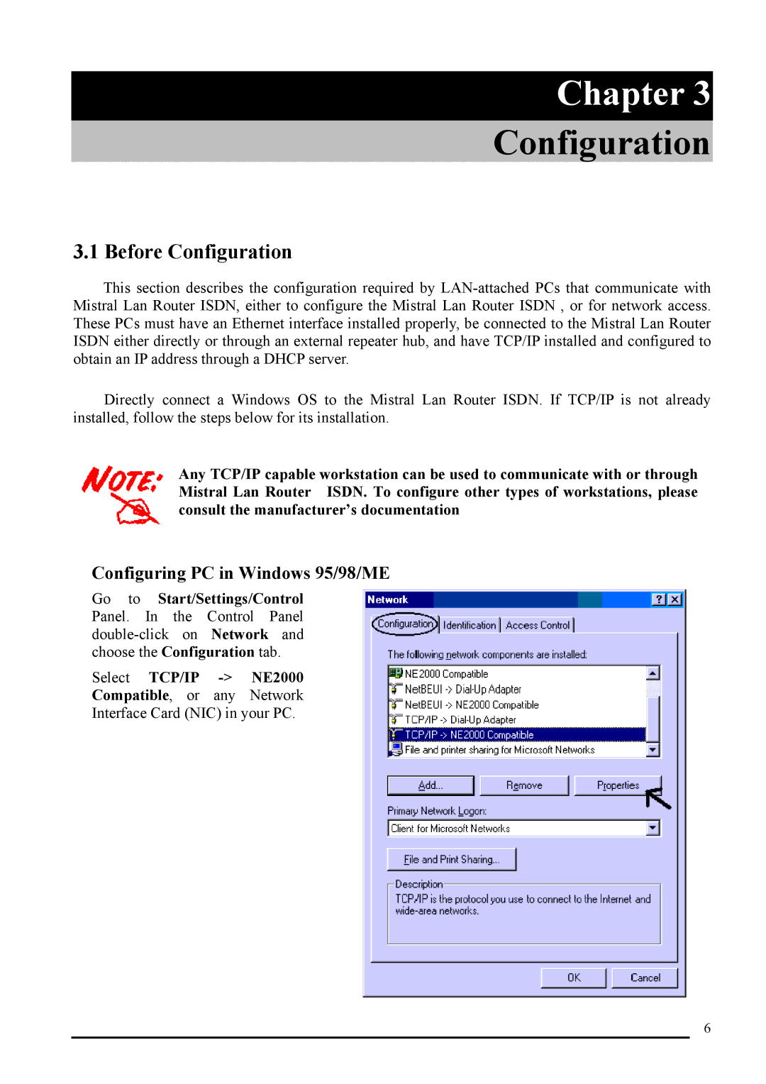 Atlantis Land A02-RI_M02 manual Before Configuration, Configuring PC in Windows 95/98/ME 