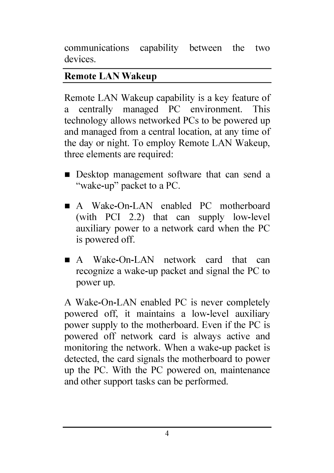 Atlantis Land A02-S32-S/M2 manual Remote LAN Wakeup 