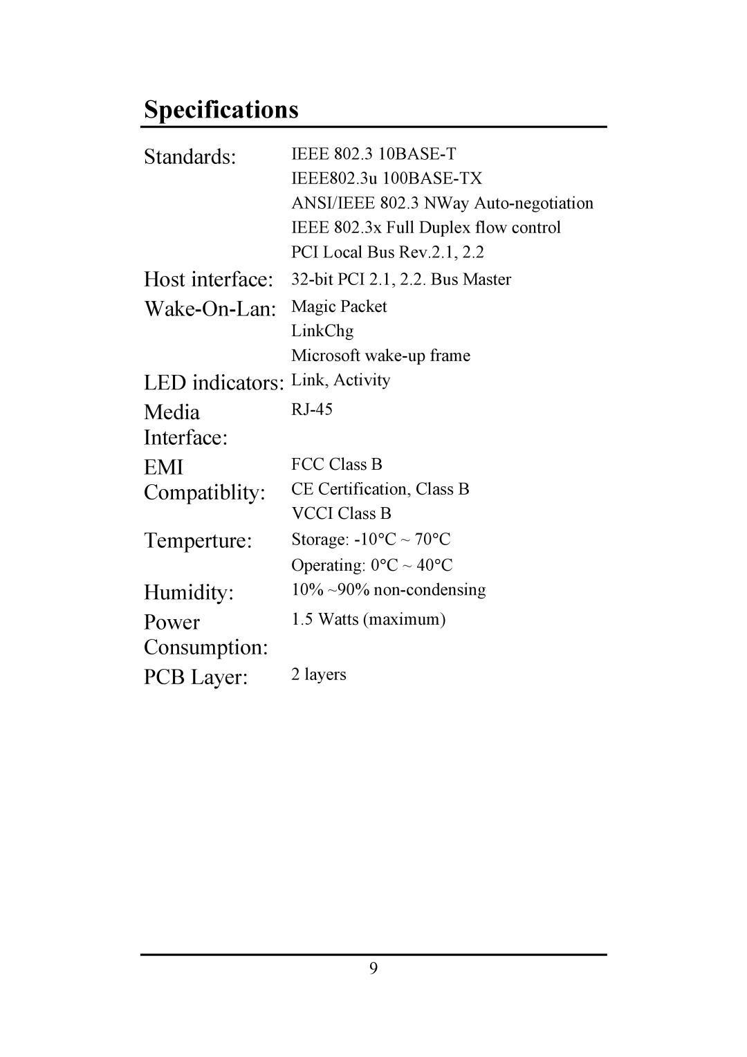 Atlantis Land A02-S32-S/M2 manual Specifications 