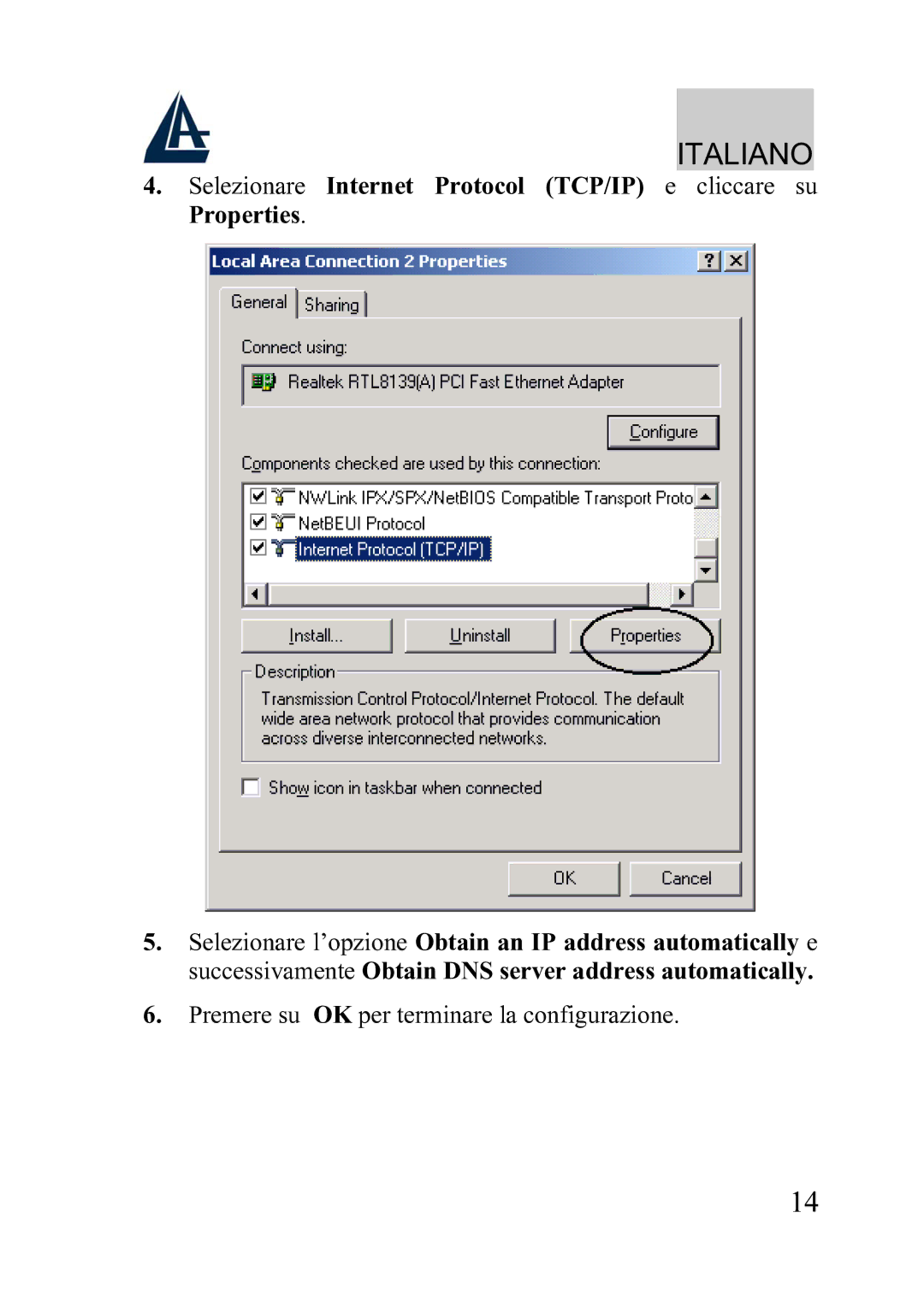 Atlantis Land A02-WRA2-11B manual Premere su OK per terminare la configurazione 