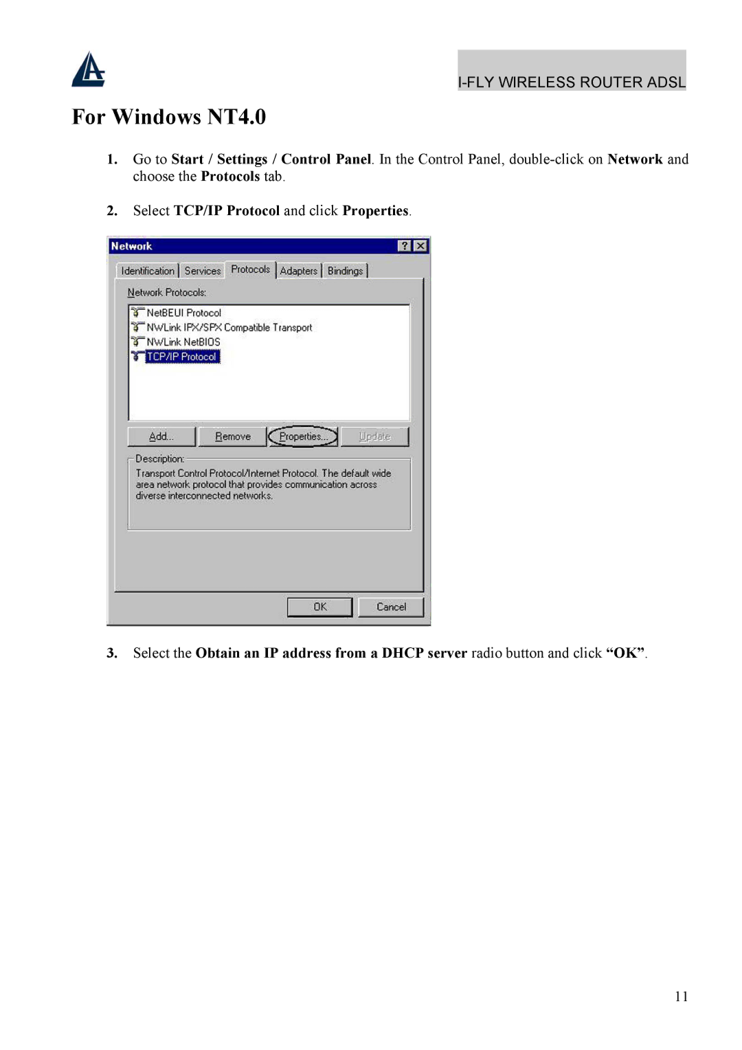 Atlantis Land A02-WRA4-54G manual For Windows NT4.0 