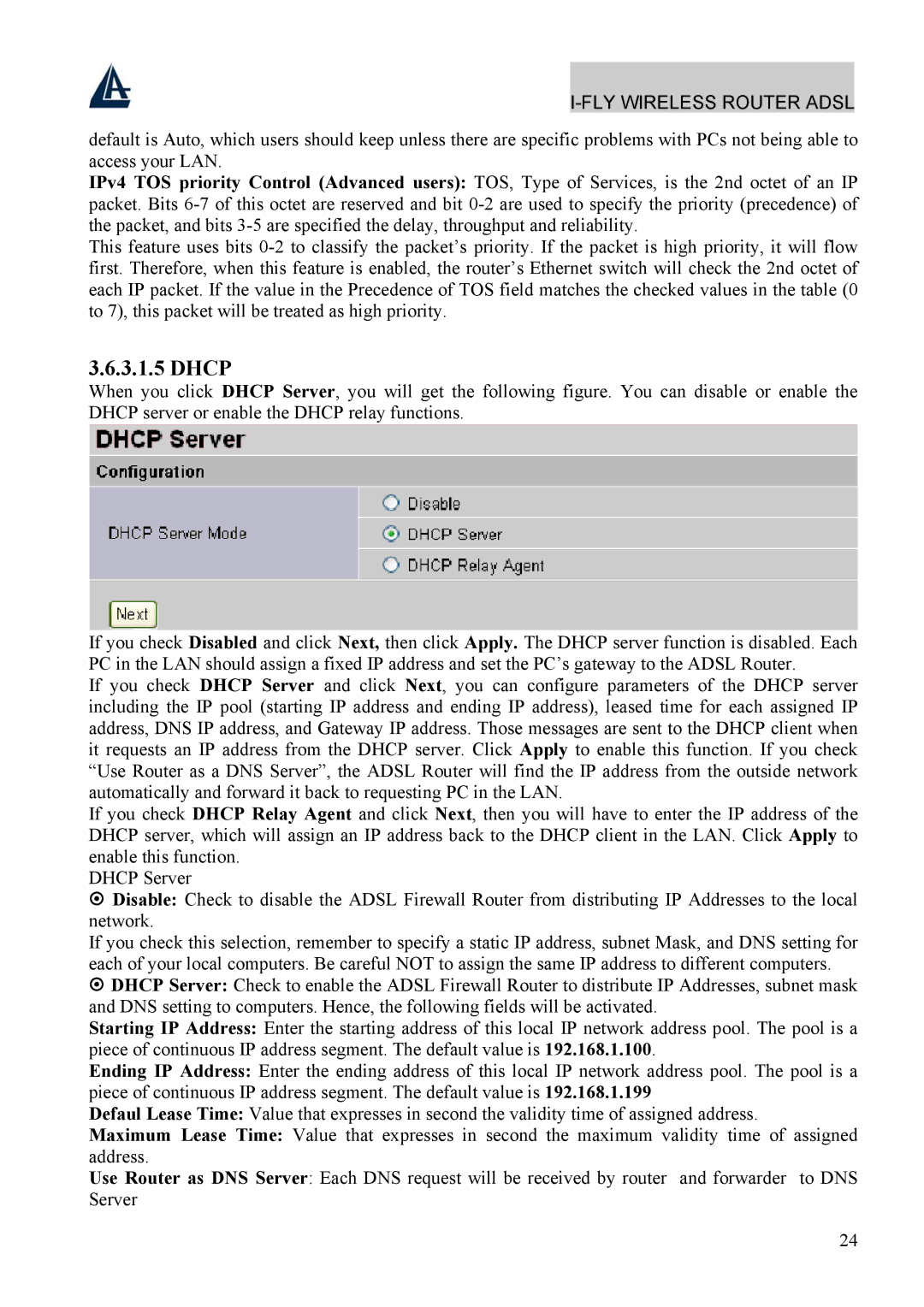 Atlantis Land A02-WRA4-54G manual Dhcp 