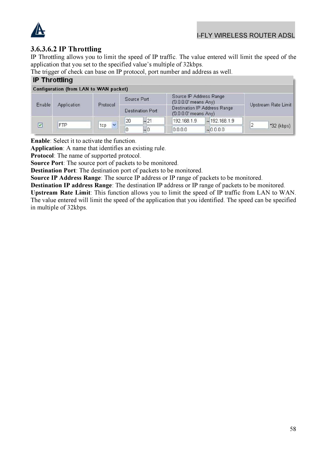 Atlantis Land A02-WRA4-54G manual IP Throttling 