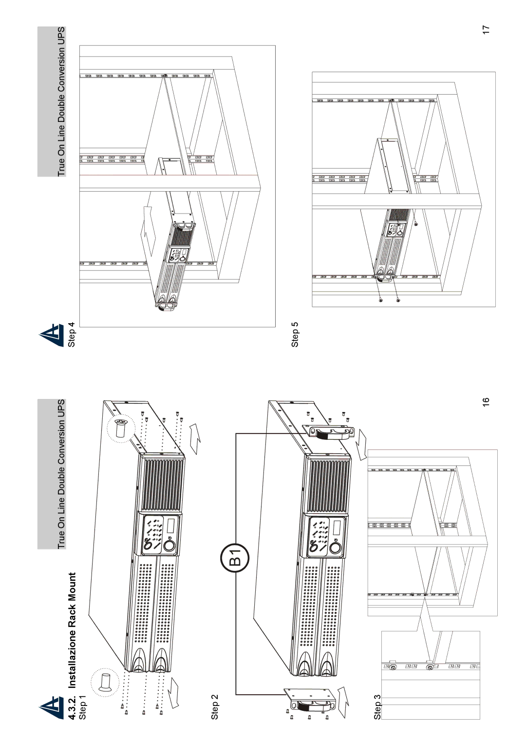 Atlantis Land A03-OP1000-RC, A03-OP3000-RC manual Installazione Rack Mount 