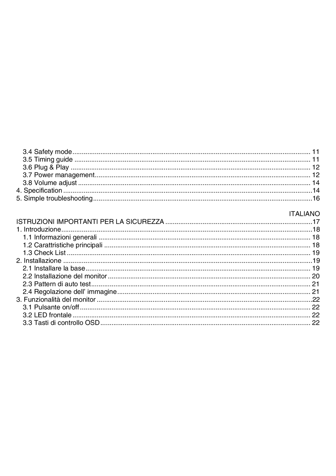 Atlantis Land A05-15AX-C03, A05-19AM-C05, A05-17AM-C04 manual Italiano 